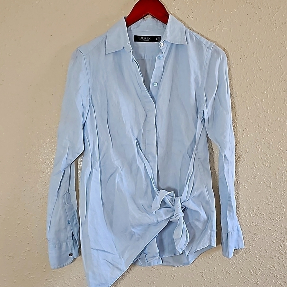RALPH Lauren 100% Linen Top